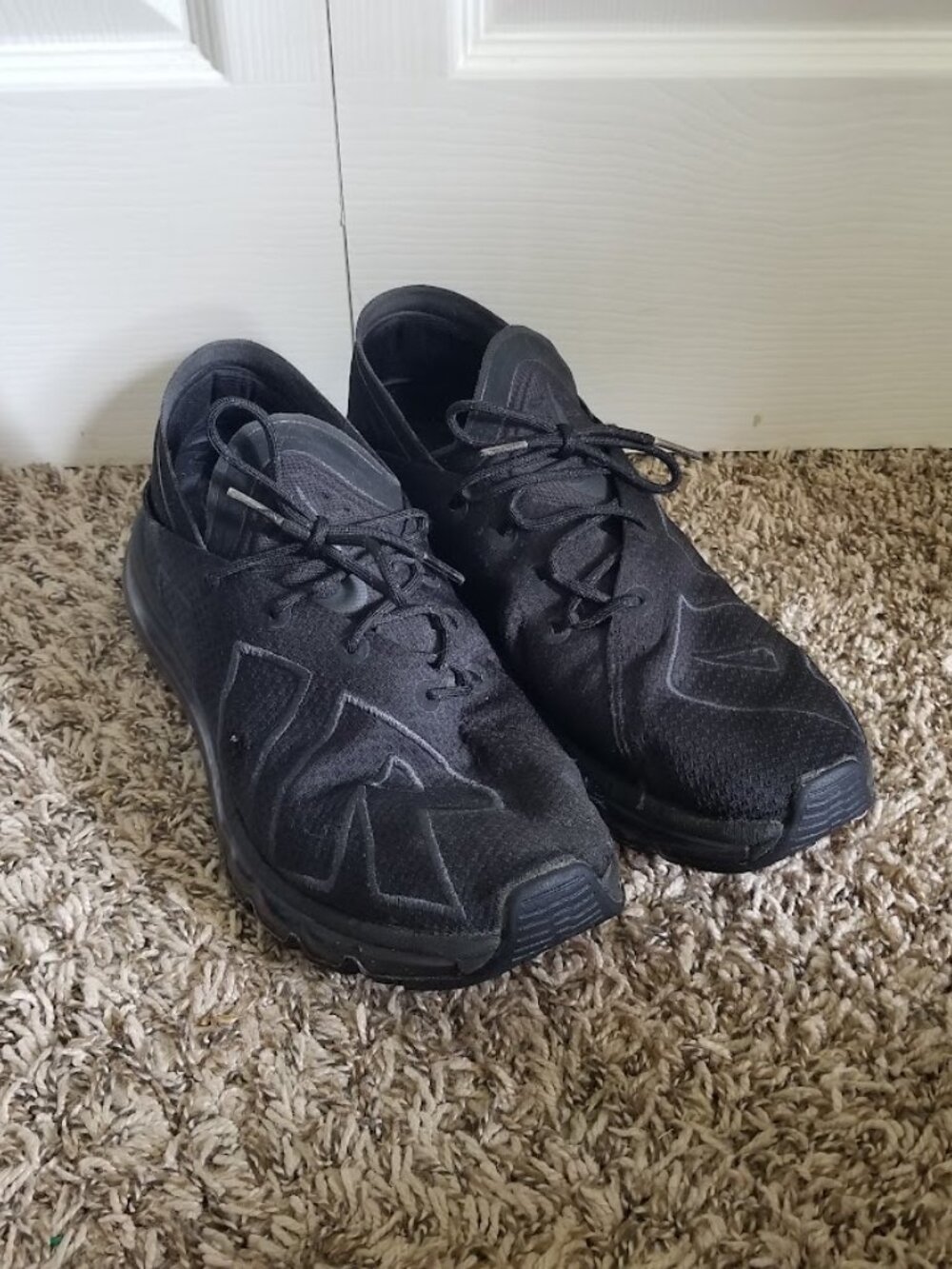 Nike Men's Shoes 10.5 Black Anthracite Air Max Flair Sneakers Trainers Logo